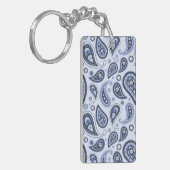 Blue Paisley Pattern Schlüsselanhänger (Vorderseite links)