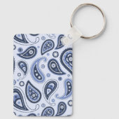 Blue Paisley Pattern Schlüsselanhänger (Rückseite)
