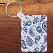 Blue Paisley Pattern Schlüsselanhänger (Vorderseite)