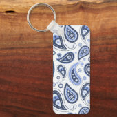 Blue Paisley Pattern Schlüsselanhänger (Vorderseite)