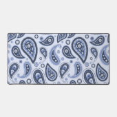 Blue Paisley Pattern Schreibtischunterlage (Vorderseite)