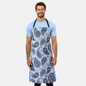 Blue Paisley Pattern Schürze (Getragen)