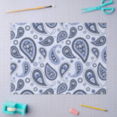 Blue Paisley Pattern Seidenpapier (Basteln)