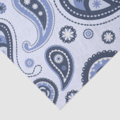 Blue Paisley Pattern Seidenpapier (Detail)