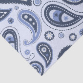 Blue Paisley Pattern Seidenpapier (Detail)