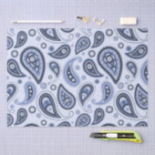 Blue Paisley Pattern Seidenpapier (Handwerk)