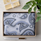 Blue Paisley Pattern Seidenpapier (Geschenk)