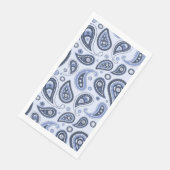 Blue Paisley Pattern Serviette (Ecke)