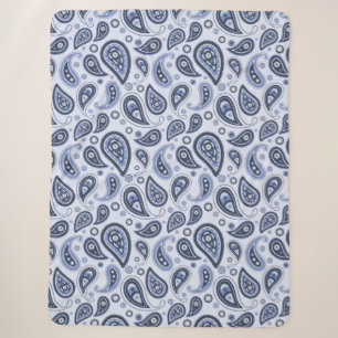Blue Paisley Pattern Sherpadecke