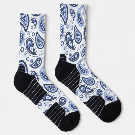 Blue Paisley Pattern Socken (Rechts)