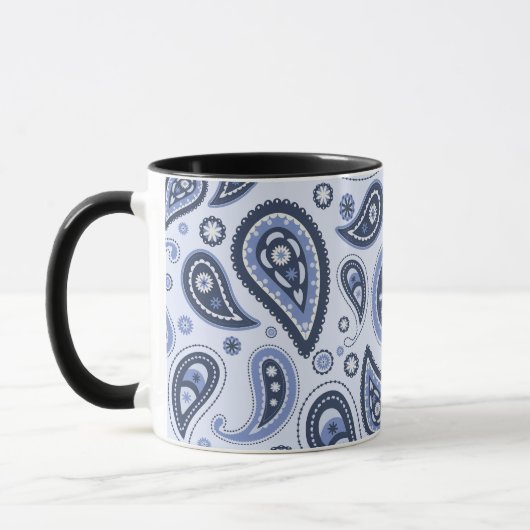 Blue Paisley Pattern Tasse (Links)