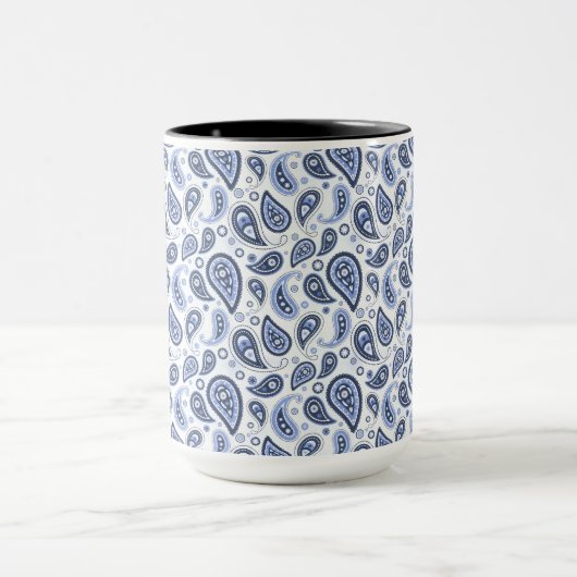 Blue Paisley Pattern Tasse (Zentrum)