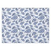 Blue Paisley Pattern Tischdecke (Vorderseite (Horizontal))