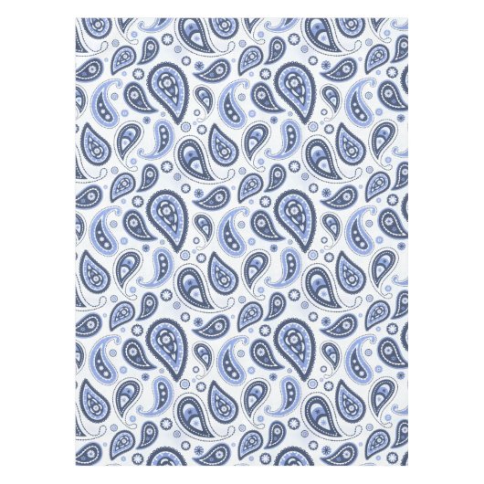 Blue Paisley Pattern Tischdecke (Vorderseite)