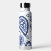 Blue Paisley Pattern Trinkflasche (rechts)