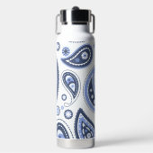 Blue Paisley Pattern Trinkflasche (Vorderseite)