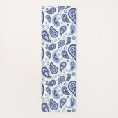 Blue Paisley Pattern Yogamatte (Rückseite)
