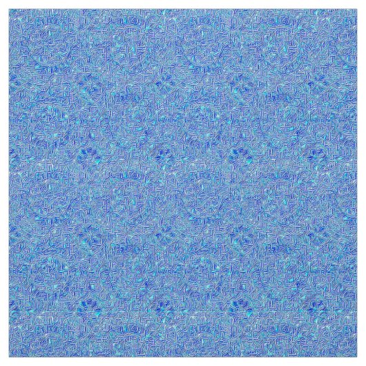 Blue Paisley Polyester Fabric Stoff (Muster)