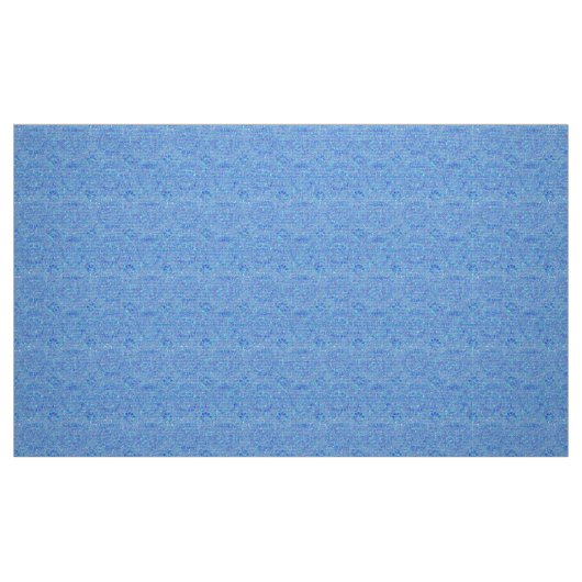 Blue Paisley Polyester Fabric Stoff (Fat Quarter (45,7 x 55,9 cm))