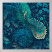 Blue Paisley Poster 1 (Vorne)
