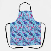 Blue Paisley  Schürze (Vorderseite)