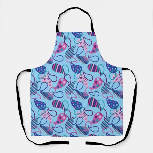 Blue Paisley  Schürze (Vorderseite)