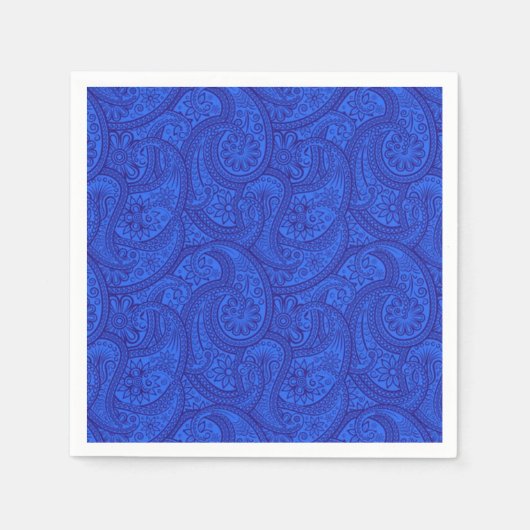 Blue Paisley Serviette (Vorderseite)