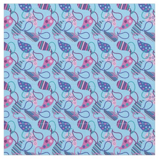 Blue Paisley Stoff (Nahaufnahme)