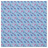 Blue Paisley Stoff (Muster)