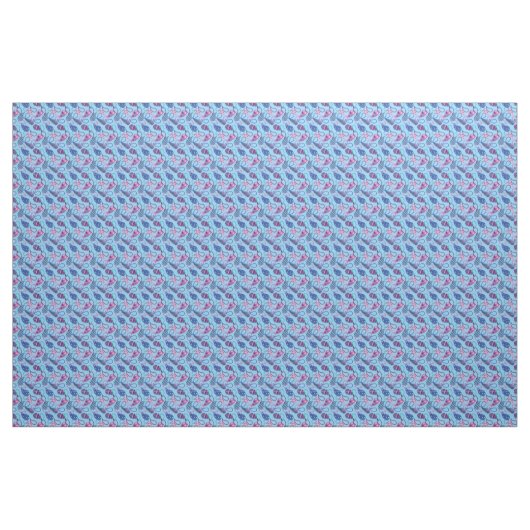 Blue Paisley Stoff (Fat Quarter (45,7 x 55,9 cm))