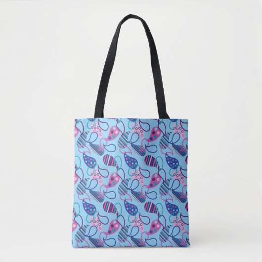 Blue Paisley  Tasche (Vorderseite)