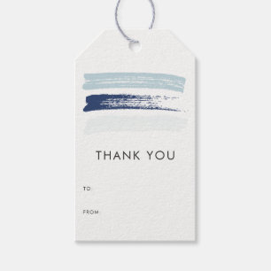 Blue Palette Brush Strokes Moderne Vielen Dank Geschenkanhänger