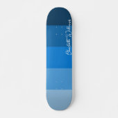 BLUE PALETTE FARBE SHADE STRIPES PATTERNAVNAME SKATEBOARD (Vorne)