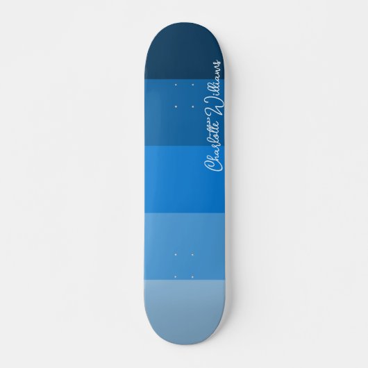 BLUE PALETTE FARBE SHADE STRIPES PATTERNAVNAME SKATEBOARD (Vorne)