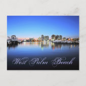 Blue Palm Beach Postkarte (Vorderseite)