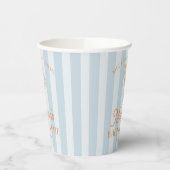 Blue Palm Spring Pastel Beach Junggeselinnen-Absch Pappbecher (Links)