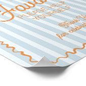 Blue Palm Springs Pastel Beach Favoriten Poster (Ecke)