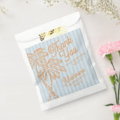 Blue Palm Springs Pastel Beach Gastgeschenk Geschenktütchen (Versiegelt)