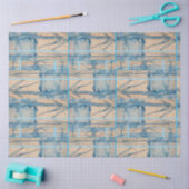 Blue palm tissue paper seidenpapier (Basteln)