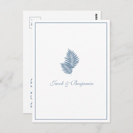 Blue Palm UAWG Postcard Einfügen Postkarte (Vorne/Hinten)