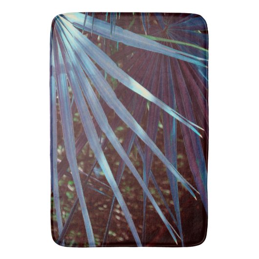 Blue Palmetto Dream Badematte (Vorderseite Vertikal)