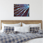 Blue Palmetto Dream Leinwanddruck (Insitu (Schlafzimmer))