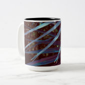 Blue Palmetto Dream Zweifarbige Tasse (Vorderseite Links)