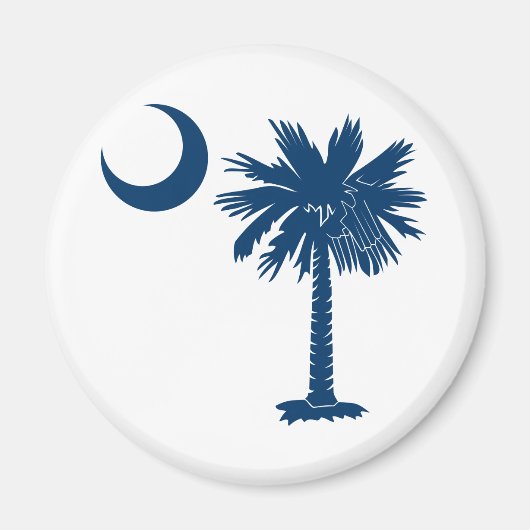 Blue Palmetto Magnet (Vorne)