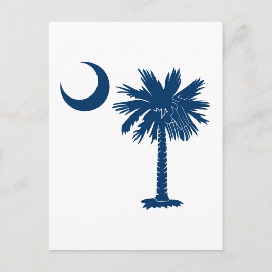 Blue Palmetto Postkarte (Vorderseite)