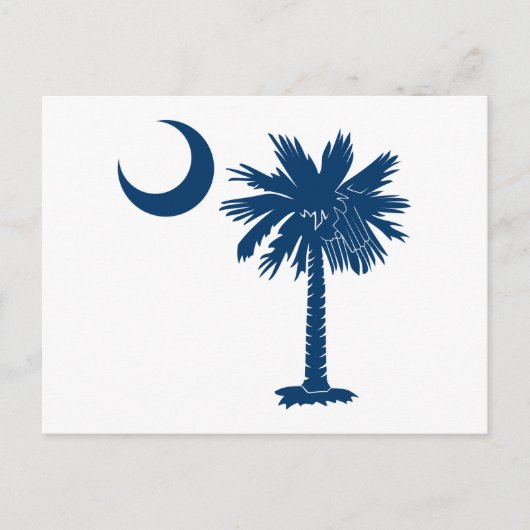 Blue Palmetto Postkarte (Vorderseite)