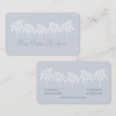 Blue Palms Silhouetten Visitenkarte (Vorne/Hinten)