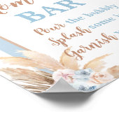 Blue Pampas Grass Arch Momosa Bar Boy Schild (Ecke)