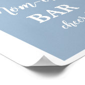 Blue Pampas Grass Mimosa Bar Boy Schild (Ecke)