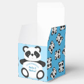 Blue Panda Bear Baby Dusche Geschenkschachtel (Geöffnet)